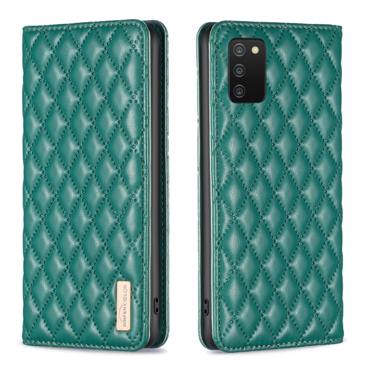 Diamond Lattice Magnetic Leather Flip Phone Case, For Samsung Galaxy A03 166mm, For Samsung Galaxy A03s / A02s, For Samsung Galaxy A04 4G, For Samsung Galaxy A12, For Samsung Galaxy A13 5G / 4G, For Samsung Galaxy A14 5G, For Samsung Galaxy A22 4G     ...