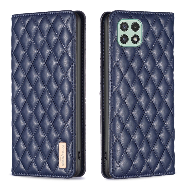 Diamond Lattice Magnetic Leather Flip Phone Case, For Samsung Galaxy A03 166mm, For Samsung Galaxy A03s / A02s, For Samsung Galaxy A04 4G, For Samsung Galaxy A12, For Samsung Galaxy A13 5G / 4G, For Samsung Galaxy A14 5G, For Samsung Galaxy A22 4G     ...