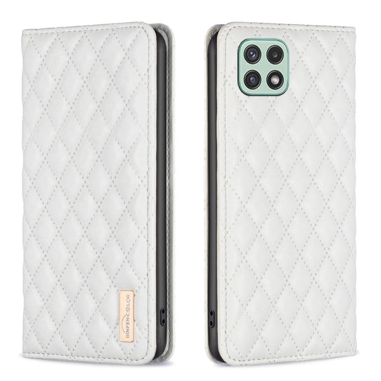Diamond Lattice Magnetic Leather Flip Phone Case, For Samsung Galaxy A03 166mm, For Samsung Galaxy A03s / A02s, For Samsung Galaxy A04 4G, For Samsung Galaxy A12, For Samsung Galaxy A13 5G / 4G, For Samsung Galaxy A14 5G, For Samsung Galaxy A22 4G     ...