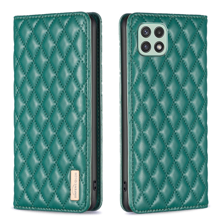 Diamond Lattice Magnetic Leather Flip Phone Case, For Samsung Galaxy A03 166mm, For Samsung Galaxy A03s / A02s, For Samsung Galaxy A04 4G, For Samsung Galaxy A12, For Samsung Galaxy A13 5G / 4G, For Samsung Galaxy A14 5G, For Samsung Galaxy A22 4G     ...