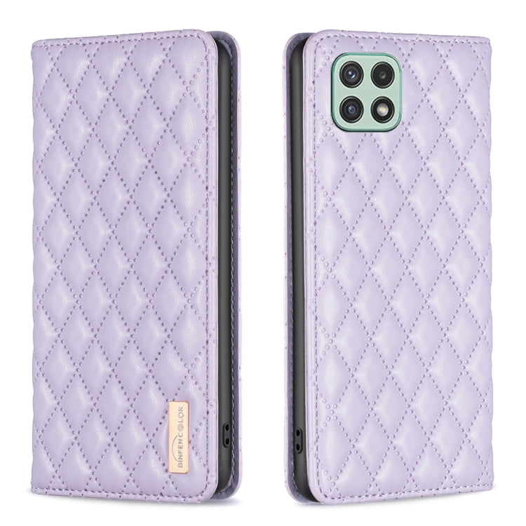 Diamond Lattice Magnetic Leather Flip Phone Case, For Samsung Galaxy A03 166mm, For Samsung Galaxy A03s / A02s, For Samsung Galaxy A04 4G, For Samsung Galaxy A12, For Samsung Galaxy A13 5G / 4G, For Samsung Galaxy A14 5G, For Samsung Galaxy A22 4G     ...