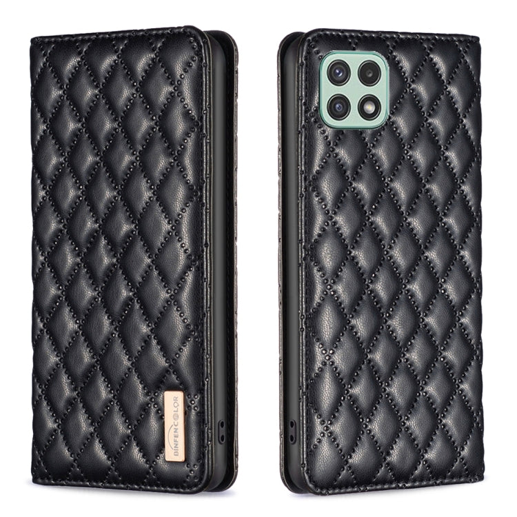 Diamond Lattice Magnetic Leather Flip Phone Case, For Samsung Galaxy A03 166mm, For Samsung Galaxy A03s / A02s, For Samsung Galaxy A04 4G, For Samsung Galaxy A12, For Samsung Galaxy A13 5G / 4G, For Samsung Galaxy A14 5G, For Samsung Galaxy A22 4G     ...