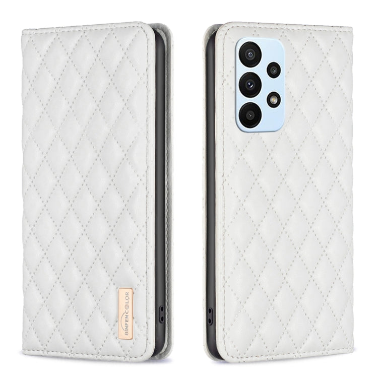 Diamond Lattice Magnetic Leather Flip Phone Case, For Samsung Galaxy A23 / M23 / M13 4G, For Samsung Galaxy A23e, For Samsung Galaxy A31, For Samsung Galaxy A32 4G, For Samsung Galaxy A32 5G, For Samsung Galaxy A33, For Samsung Galaxy A41              ...