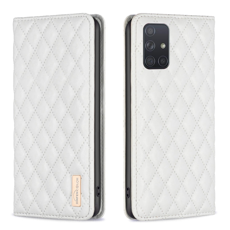 Diamond Lattice Magnetic Leather Flip Phone Case, For Samsung Galaxy A51 4G, For Samsung Galaxy A52 / A52s 5G, For Samsung Galaxy A53, For Samsung Galaxy A71 4G, For Samsung Galaxy A72 5G / 4G, For Samsung Galaxy A73 5G, For Samsung Galaxy S20+        ...