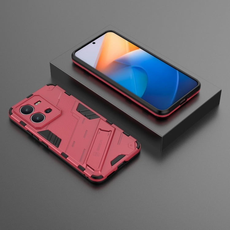 PC + TPU Shockproof Phone Case with Invisible Holder, For vivo V25 5G Global, For vivo Y35 4G Global