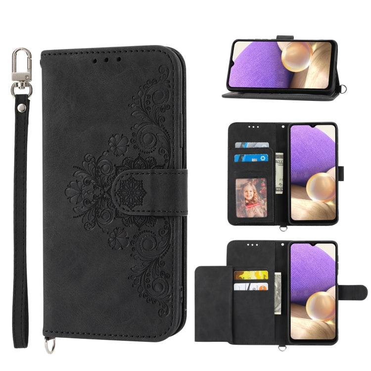 Skin-feel Flowers Embossed Wallet Leather Phone Case, For Samsung Galaxy A13 4G / 5G, For Samsung Galaxy A53, For Samsung Galaxy A73, For Samsung Galaxy A23, For Samsung Galaxy A33 5G, For Samsung Galaxy S20 FE, For Samsung Galaxy S21 Ultra 5G         ...