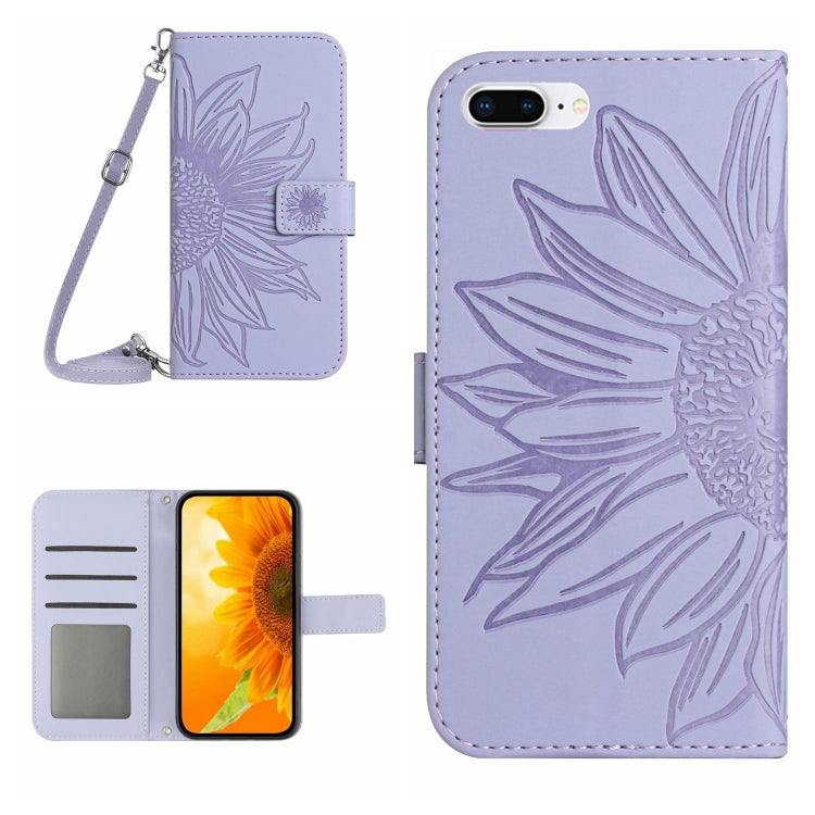 Skin Feel Sun Flower Pattern Flip Leather Phone Case, For iPhone 6, For iPhone 6s Plus, For iPhone 7 / 8, For iPhone 7 Plus / 8 Plus