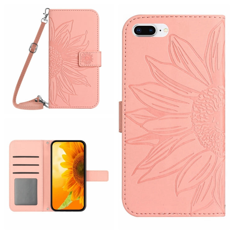 Skin Feel Sun Flower Pattern Flip Leather Phone Case, For iPhone 6, For iPhone 6s Plus, For iPhone 7 / 8, For iPhone 7 Plus / 8 Plus