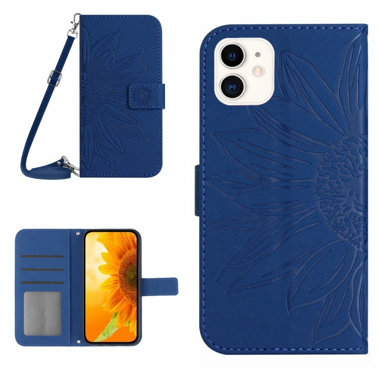 Skin Feel Sun Flower Pattern Flip Leather Phone Case, For iPhone 11, For iPhone 11 Pro, For iPhone 11 Pro Max, For iPhone 12 mini