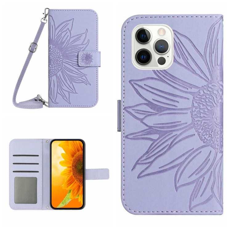 Skin Feel Sun Flower Pattern Flip Leather Phone Case, For iPhone 12 Pro, For iPhone 12 Pro Max, For iPhone 13, For iPhone 13 mini