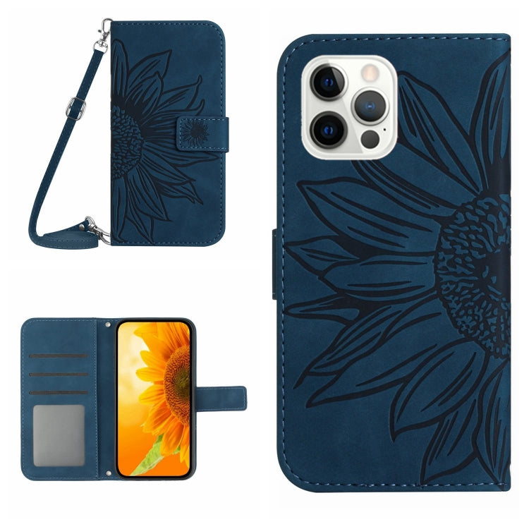 Skin Feel Sun Flower Pattern Flip Leather Phone Case, For iPhone 12 Pro, For iPhone 12 Pro Max, For iPhone 13, For iPhone 13 mini