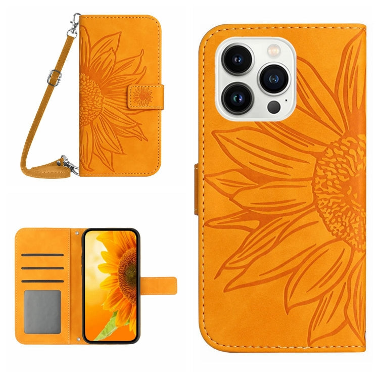 Skin Feel Sun Flower Pattern Flip Leather Phone Case, For iPhone 14 Pro, For iPhone 14 Pro Max, For iPhone X / XS, For iPhone XR