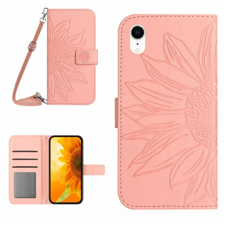 Skin Feel Sun Flower Pattern Flip Leather Phone Case, For iPhone 14 Pro, For iPhone 14 Pro Max, For iPhone X / XS, For iPhone XR