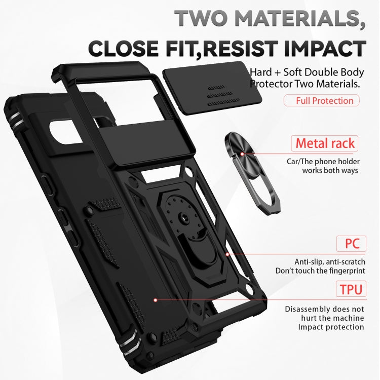 Sliding Camshield Holder Phone Case, For Google Pixel 7 5G, For Google Pixel 7 Pro 5G, For Honor X9, For Samsung Galaxy S23 5G, For Samsung Galaxy S23+ 5G, For Samsung Galaxy S23 Ultra 5G