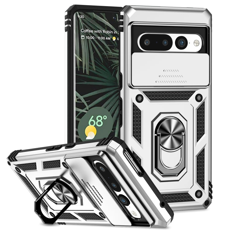 Sliding Camshield Holder Phone Case, For Google Pixel 7 5G, For Google Pixel 7 Pro 5G, For Honor X9, For Samsung Galaxy S23 5G, For Samsung Galaxy S23+ 5G, For Samsung Galaxy S23 Ultra 5G