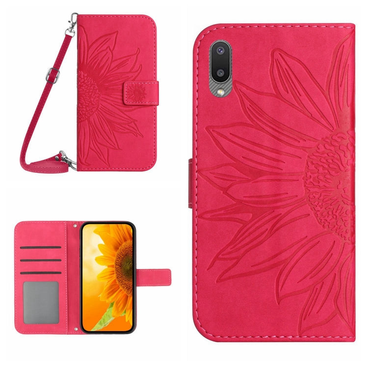 Skin Feel Sun Flower Pattern Flip Leather Phone Case, For Samsung Galaxy A01, For Samsung Galaxy A02S/F02S 164.3mm, For Samsung Galaxy A02 EU Edition/M02, For Samsung Galaxy A03 164mm