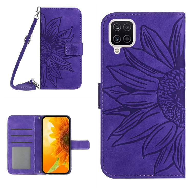 Skin Feel Sun Flower Pattern Flip Leather Phone Case, For Samsung Galaxy A04 4G, For Samsung Galaxy A04S, For Samsung Galaxy A10S/M01S, For Samsung Galaxy A12 4G/A12 5G/M12/F12