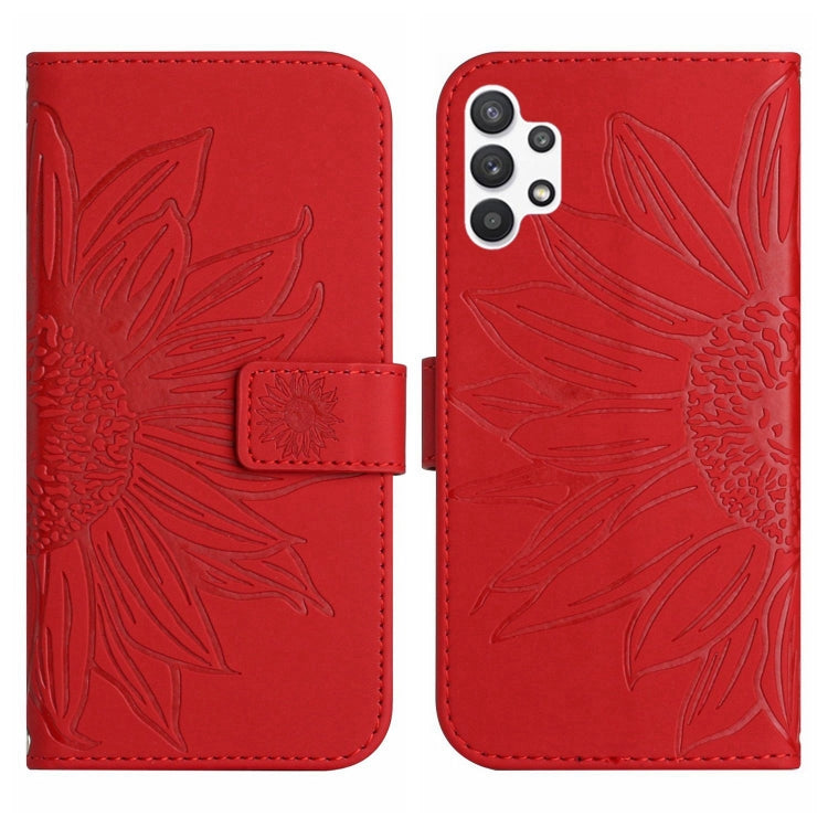Skin Feel Sun Flower Pattern Flip Leather Phone Case, For Samsung Galaxy A13 4G, For Samsung Galaxy A13 5G, For Samsung Galaxy A14 5G, For Samsung Galaxy A20E