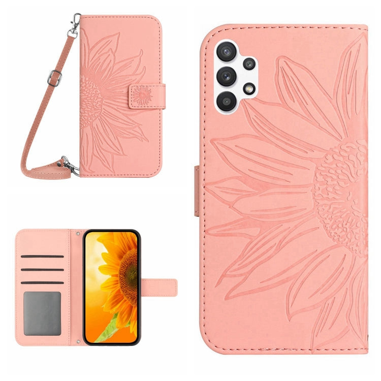 Skin Feel Sun Flower Pattern Flip Leather Phone Case, For Samsung Galaxy A13 4G, For Samsung Galaxy A13 5G, For Samsung Galaxy A14 5G, For Samsung Galaxy A20E
