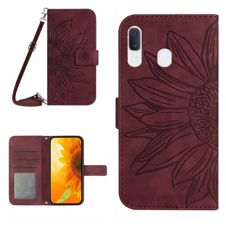Skin Feel Sun Flower Pattern Flip Leather Phone Case, For Samsung Galaxy A13 4G, For Samsung Galaxy A13 5G, For Samsung Galaxy A14 5G, For Samsung Galaxy A20E