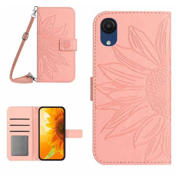 Skin Feel Sun Flower Pattern Flip Leather Phone Case, For Samsung Galaxy A23E, For Samsung Galaxy A30/A20/M10S, For Samsung Galaxy A32 4G, For Samsung Galaxy A32 5G
