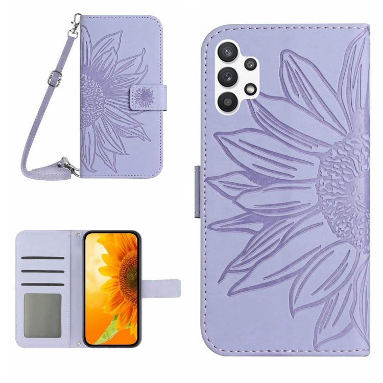 Skin Feel Sun Flower Pattern Flip Leather Phone Case, For Samsung Galaxy A23E, For Samsung Galaxy A30/A20/M10S, For Samsung Galaxy A32 4G, For Samsung Galaxy A32 5G