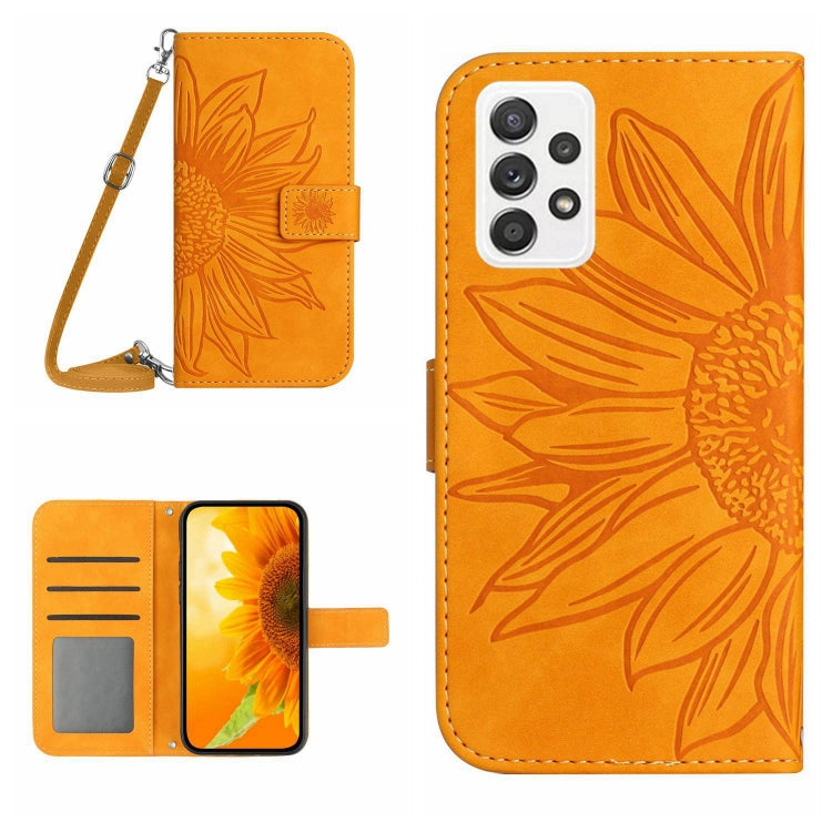 Skin Feel Sun Flower Pattern Flip Leather Phone Case, For Samsung Galaxy A33 5G, For Samsung Galaxy A40, For Samsung Galaxy A41 EU Edition, For Samsung Galaxy A42 5G