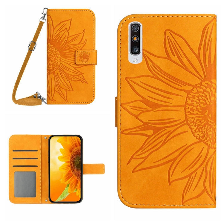 Skin Feel Sun Flower Pattern Flip Leather Phone Case, For Samsung Galaxy A53 5G, For Samsung Galaxy A70/A70S, For Samsung Galaxy A70E, For Samsung Galaxy A71