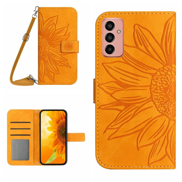 Skin Feel Sun Flower Pattern Flip Leather Phone Case, For Samsung Galaxy M23 5G, For Samsung Galaxy M31/M21S, For Samsung Galaxy M33 5G, For Samsung Galaxy M51