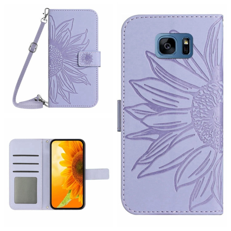 Skin Feel Sun Flower Pattern Flip Leather Phone Case, For Samsung Galaxy Note10+, For Samsung Galaxy Note20, For Samsung Galaxy Note20 Ultra, For Samsung Galaxy S7 Edge