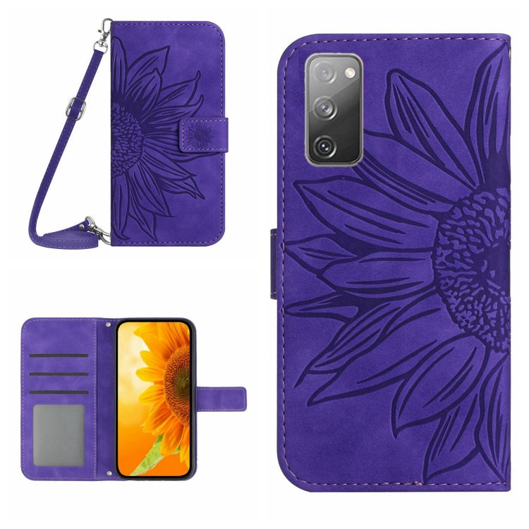 Skin Feel Sun Flower Pattern Flip Leather Phone Case, For Samsung Galaxy S10E, For Samsung Galaxy S20, For Samsung Galaxy S20 FE, For Samsung Galaxy S20+