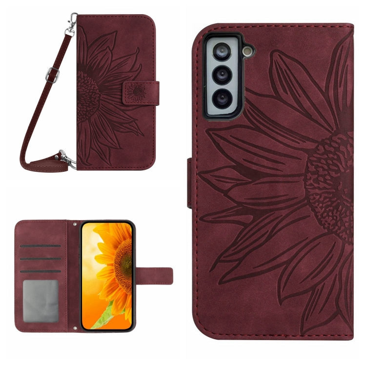 Skin Feel Sun Flower Pattern Flip Leather Phone Case, For Samsung Galaxy S20 Ultra, For Samsung Galaxy S21 5G, For Samsung Galaxy S21 FE 5G, For Samsung Galaxy S21+ 5G