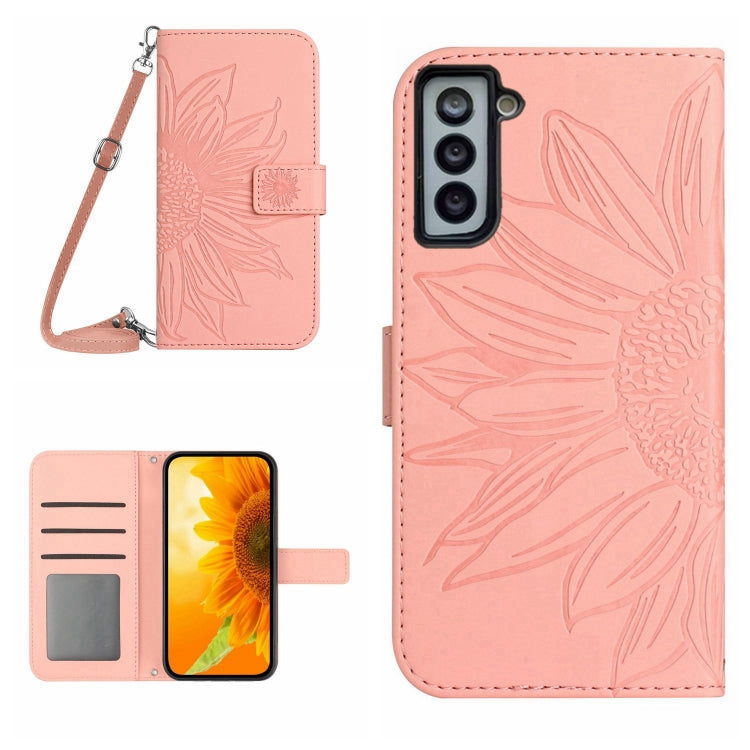 Skin Feel Sun Flower Pattern Flip Leather Phone Case, For Samsung Galaxy S21 Ultra 5G, For Samsung Galaxy S22 5G, For Samsung Galaxy S22 Ultra 5G, For Samsung Galaxy S22+ 5G