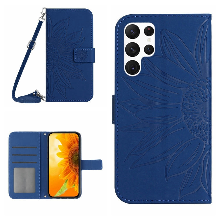 Skin Feel Sun Flower Pattern Flip Leather Phone Case, For Samsung Galaxy S23 5G, For Samsung Galaxy S23 Ultra 5G, For Samsung Galaxy S23+ 5G, For Samsung Galaxy Xcover6 Pro