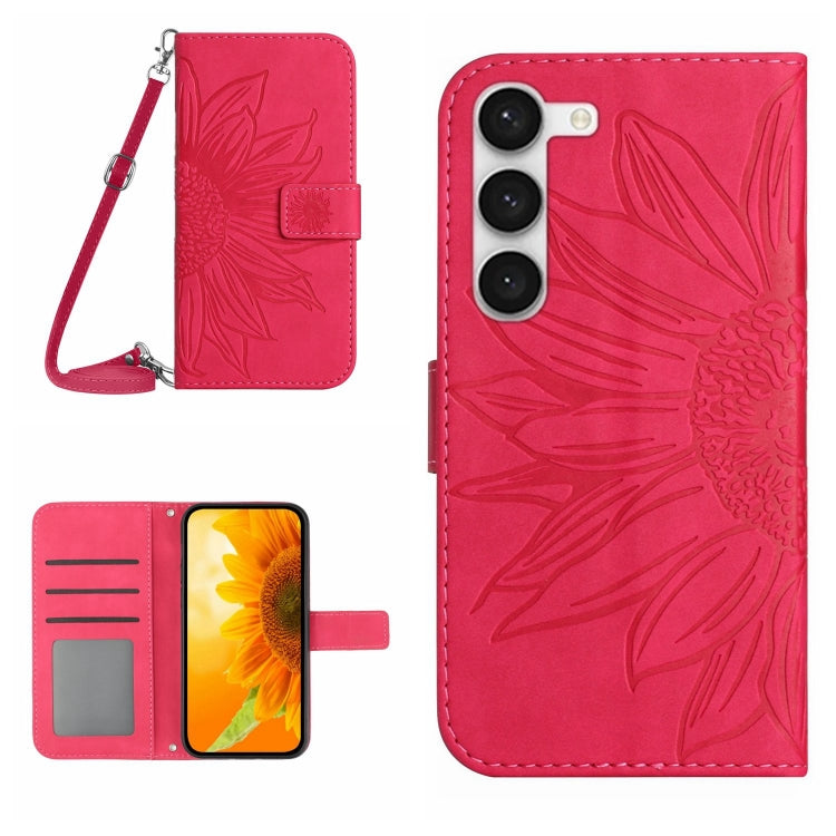 Skin Feel Sun Flower Pattern Flip Leather Phone Case, For Samsung Galaxy S23 5G, For Samsung Galaxy S23 Ultra 5G, For Samsung Galaxy S23+ 5G, For Samsung Galaxy Xcover6 Pro