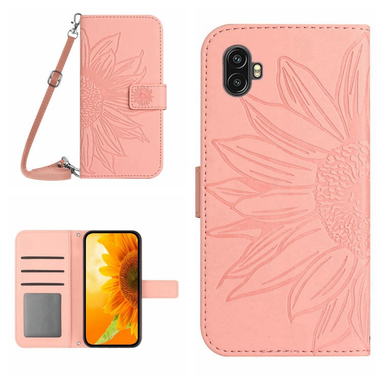 Skin Feel Sun Flower Pattern Flip Leather Phone Case, For Samsung Galaxy S23 5G, For Samsung Galaxy S23 Ultra 5G, For Samsung Galaxy S23+ 5G, For Samsung Galaxy Xcover6 Pro