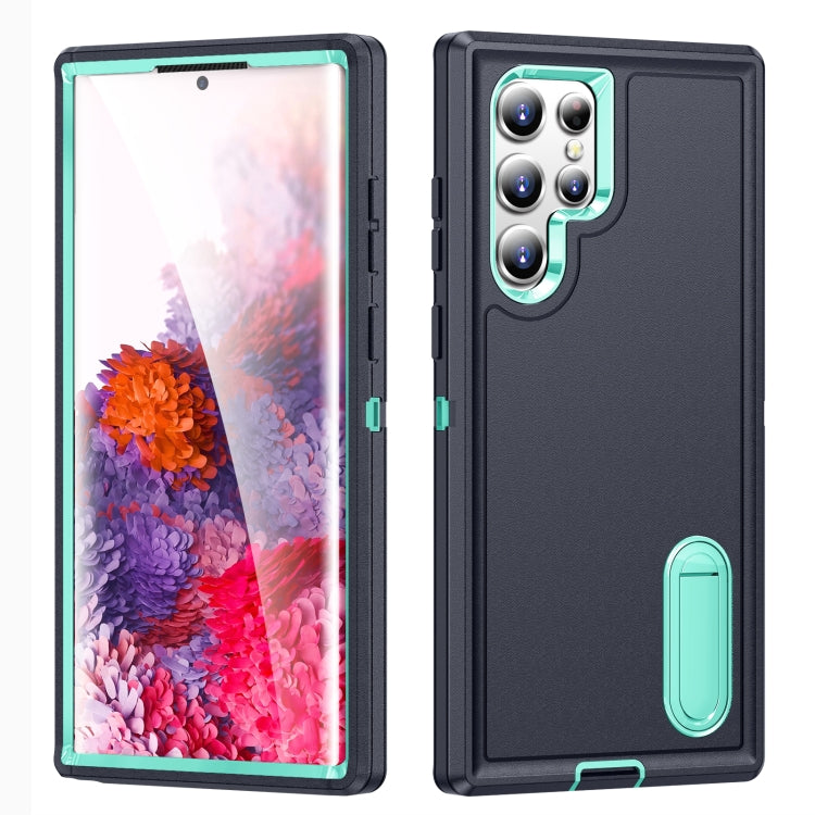 3 in 1 Rugged Holder Phone Case, For Samsung Galaxy S23 5G, For Samsung Galaxy S23+ 5G, For Samsung Galaxy S23 ultra 5G