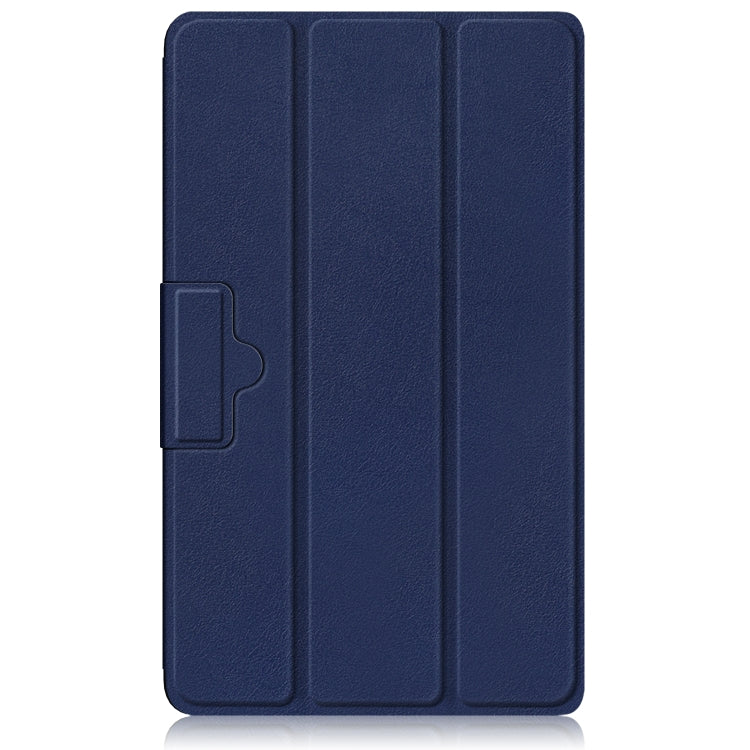 3-folding Magnetic Buckle Custer Texture Leather Tablet Case, For Realme Pad Mini 8.7