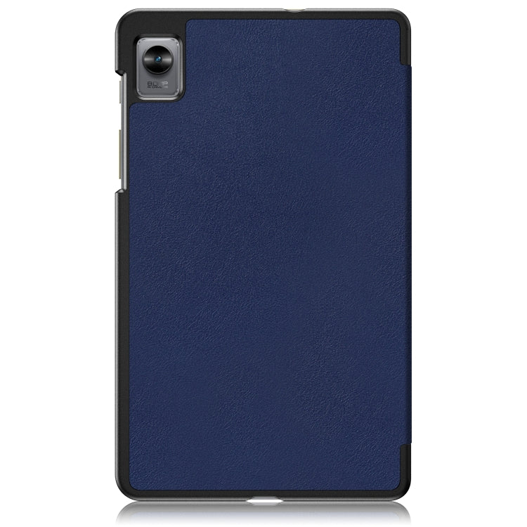 3-folding Magnetic Buckle Custer Texture Leather Tablet Case, For Realme Pad Mini 8.7