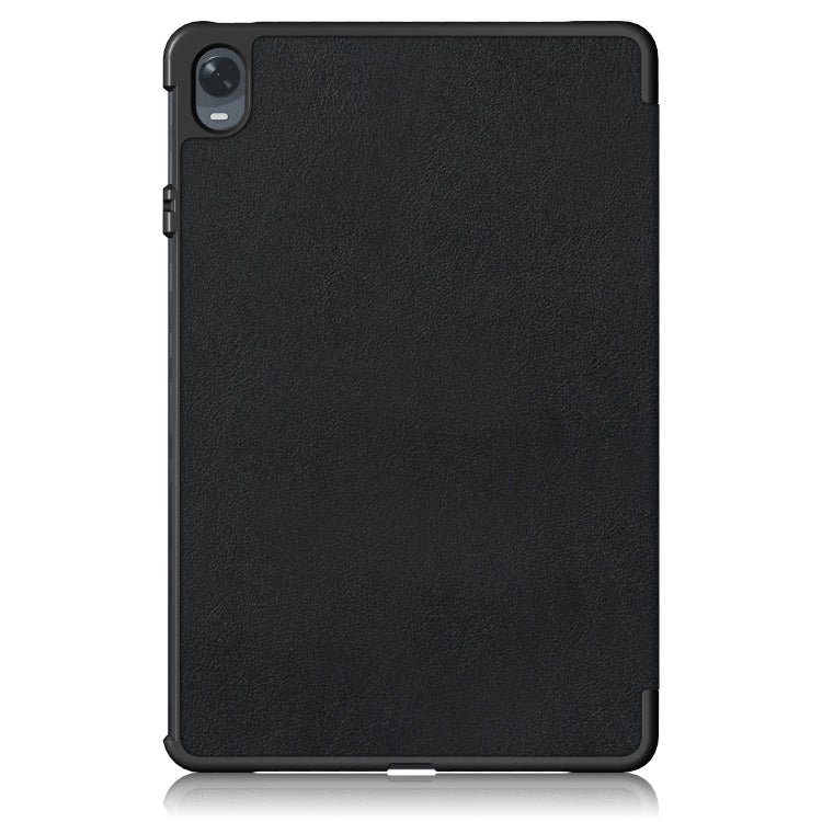 3-folding Magnetic Buckle Custer Texture Leather Tablet Case, For OPPO Pad 11 inch, For Realme Pad Mini 8.7