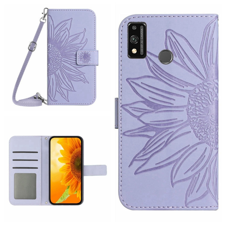 Skin Feel Sun Flower Pattern Flip Leather Phone Case, For Honor 9X Lite, For Honor 50 Lite, For Honor 70, For Honor 70 Pro+
