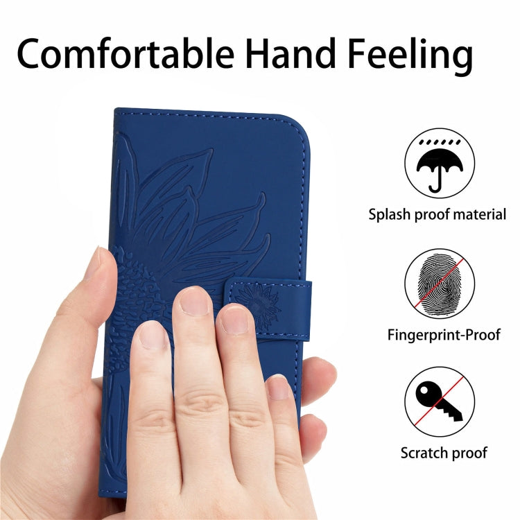 Skin Feel Sun Flower Pattern Flip Leather Phone Case, For Honor 9X Lite, For Honor 50 Lite, For Honor 70, For Honor 70 Pro+