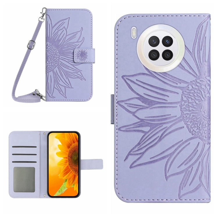 Skin Feel Sun Flower Pattern Flip Leather Phone Case, For Honor 9X Lite, For Honor 50 Lite, For Honor 70, For Honor 70 Pro+
