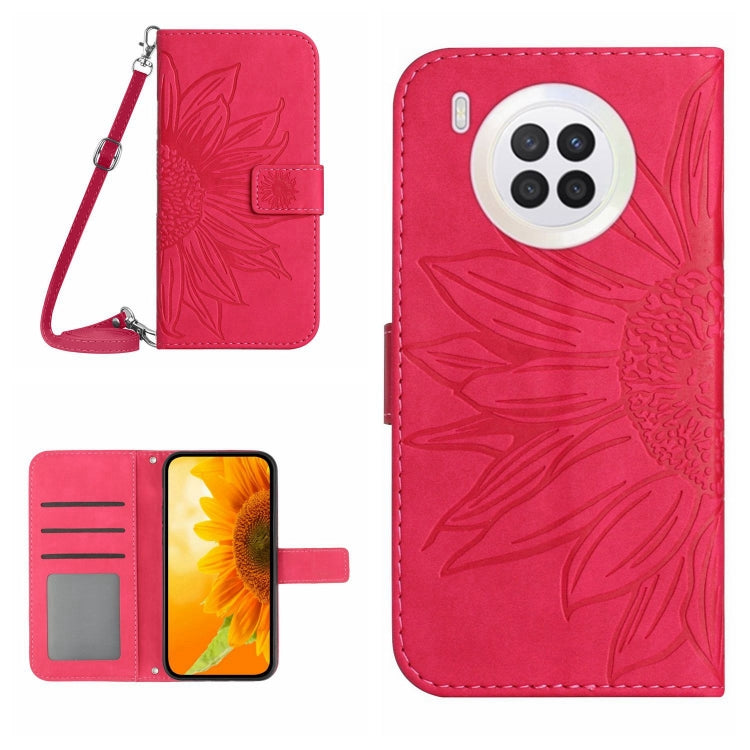 Skin Feel Sun Flower Pattern Flip Leather Phone Case, For Honor 9X Lite, For Honor 50 Lite, For Honor 70, For Honor 70 Pro+