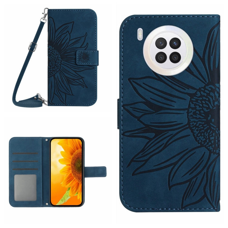 Skin Feel Sun Flower Pattern Flip Leather Phone Case, For Honor 9X Lite, For Honor 50 Lite, For Honor 70, For Honor 70 Pro+