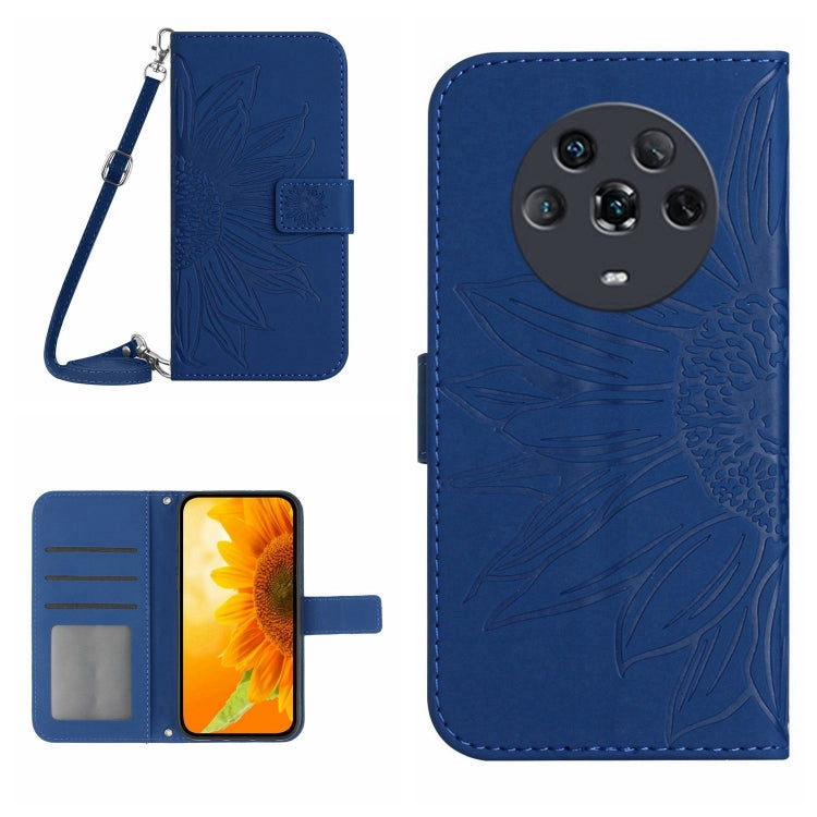 Skin Feel Sun Flower Pattern Flip Leather Phone Case, For Honor Magic4, For Honor Magic4 Lite 5G, For Honor Magic4 Pro, For Huawei P20