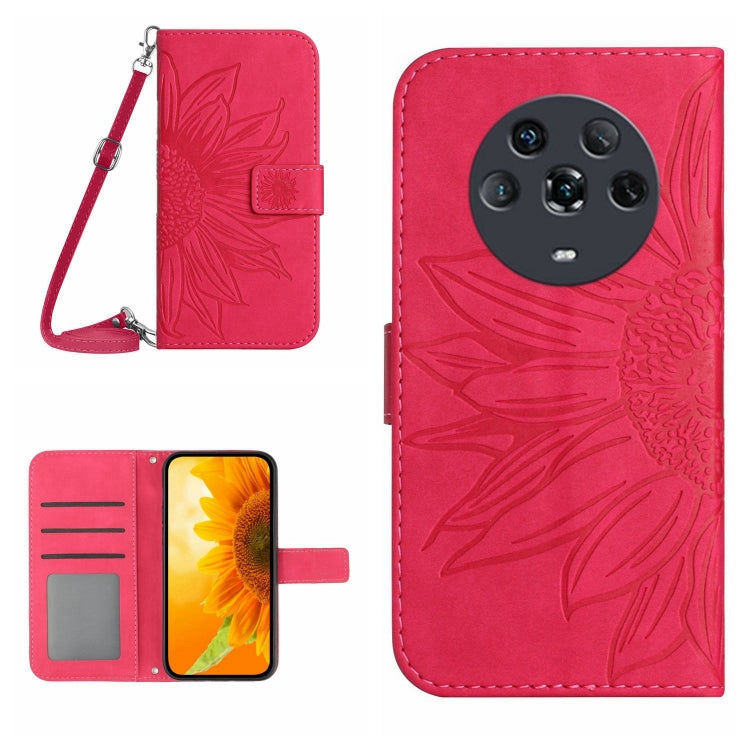Skin Feel Sun Flower Pattern Flip Leather Phone Case, For Honor Magic4, For Honor Magic4 Lite 5G, For Honor Magic4 Pro, For Huawei P20