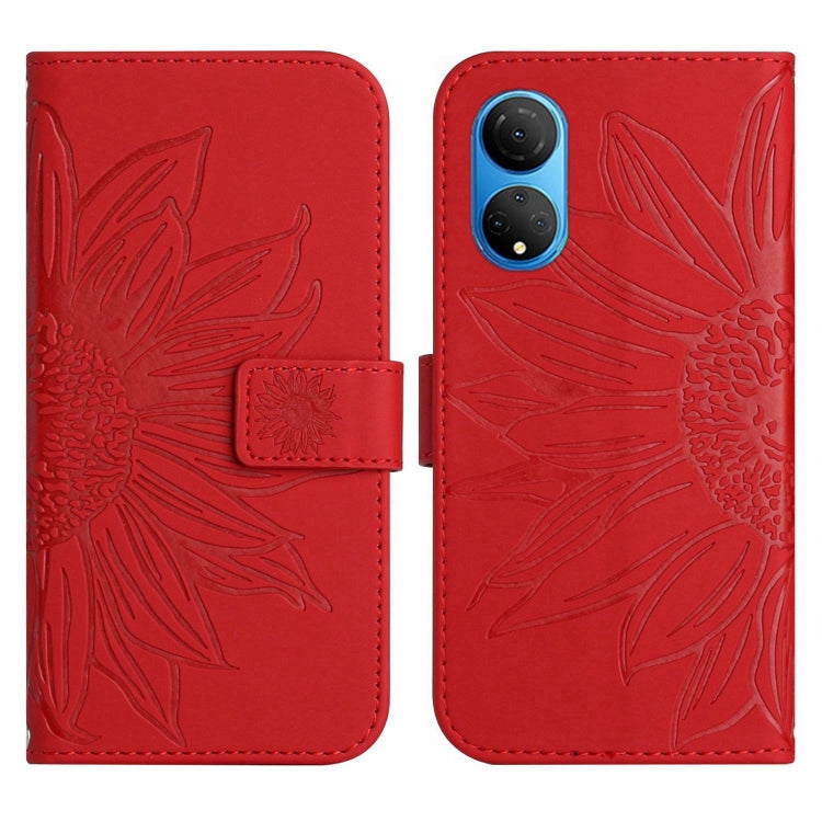 Skin Feel Sun Flower Pattern Flip Leather Phone Case, For Honor X7, For Huawei P20 Lite, For Honor X8, For Huawei P20 Pro