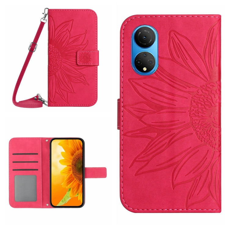 Skin Feel Sun Flower Pattern Flip Leather Phone Case, For Honor X7, For Huawei P20 Lite, For Honor X8, For Huawei P20 Pro