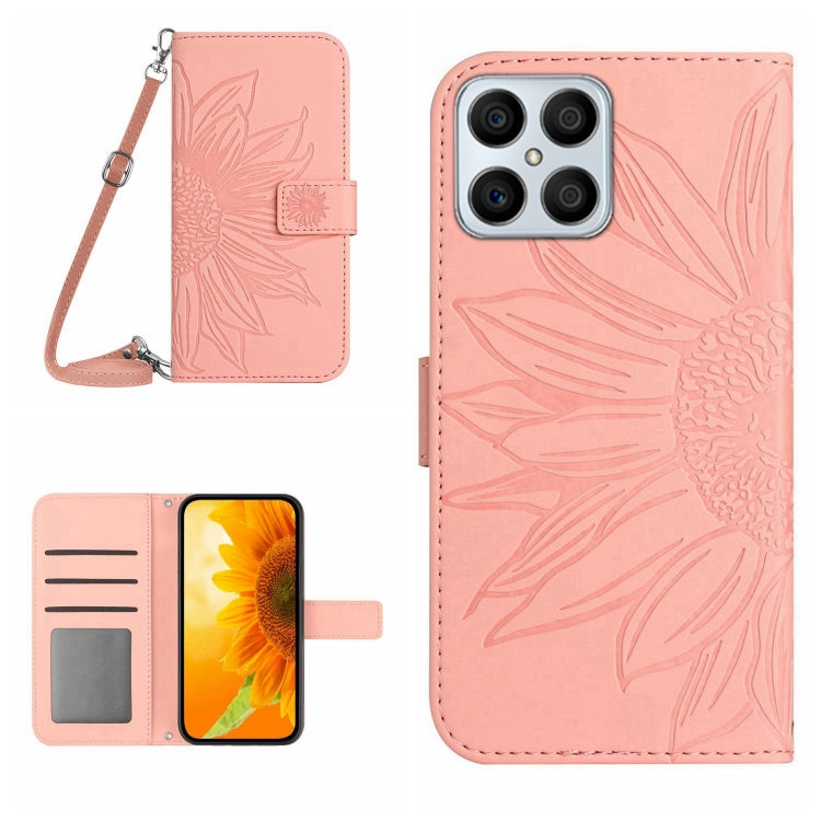 Skin Feel Sun Flower Pattern Flip Leather Phone Case, For Honor X7, For Huawei P20 Lite, For Honor X8, For Huawei P20 Pro